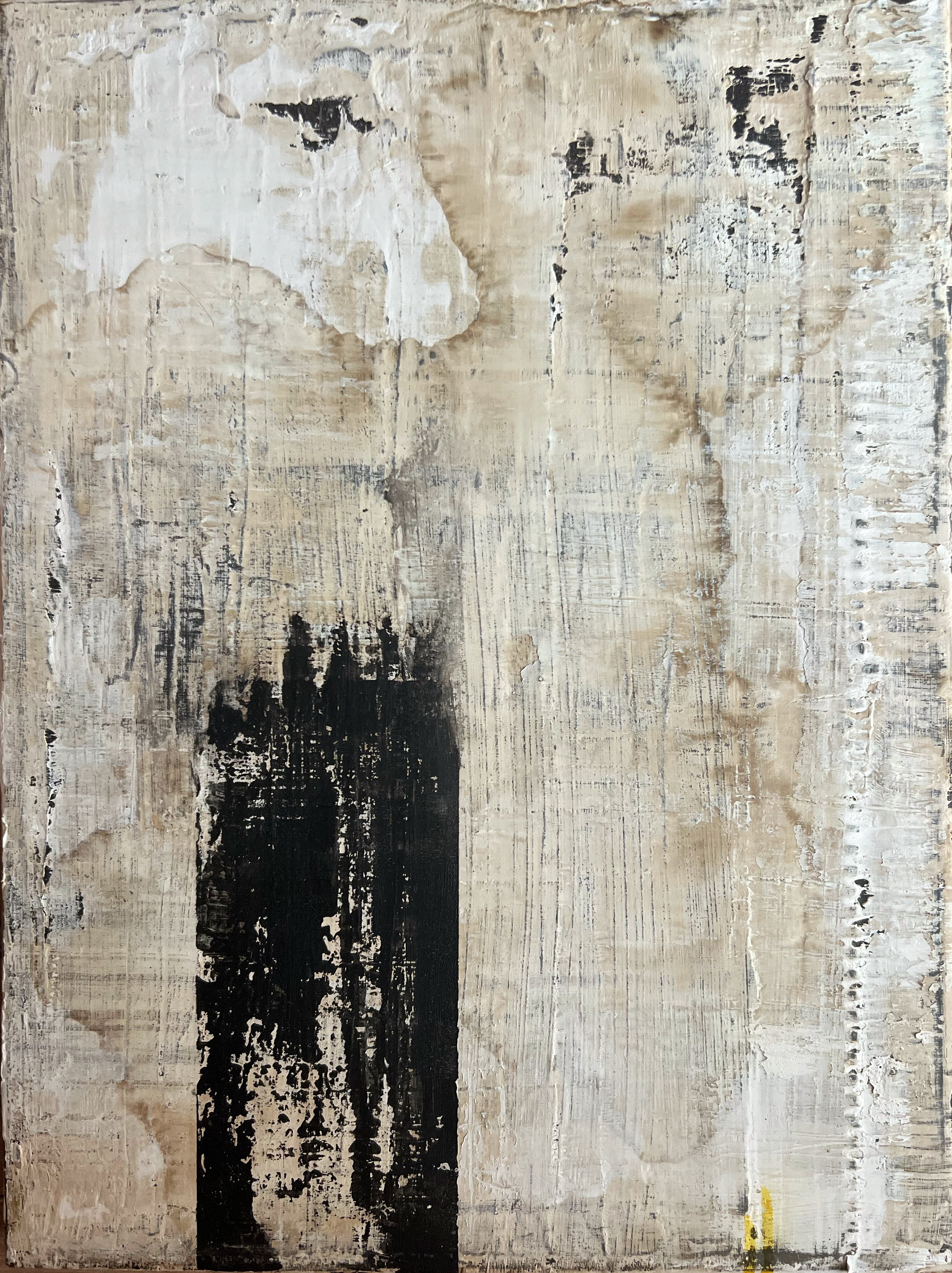 Abstract Painting By Sergio Aranda, 12 X 16", A Detail Becomes The Whole, Original Artwork