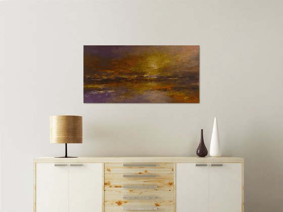 Lustrous Shore  (Large, Panoramic, 100x50cm)