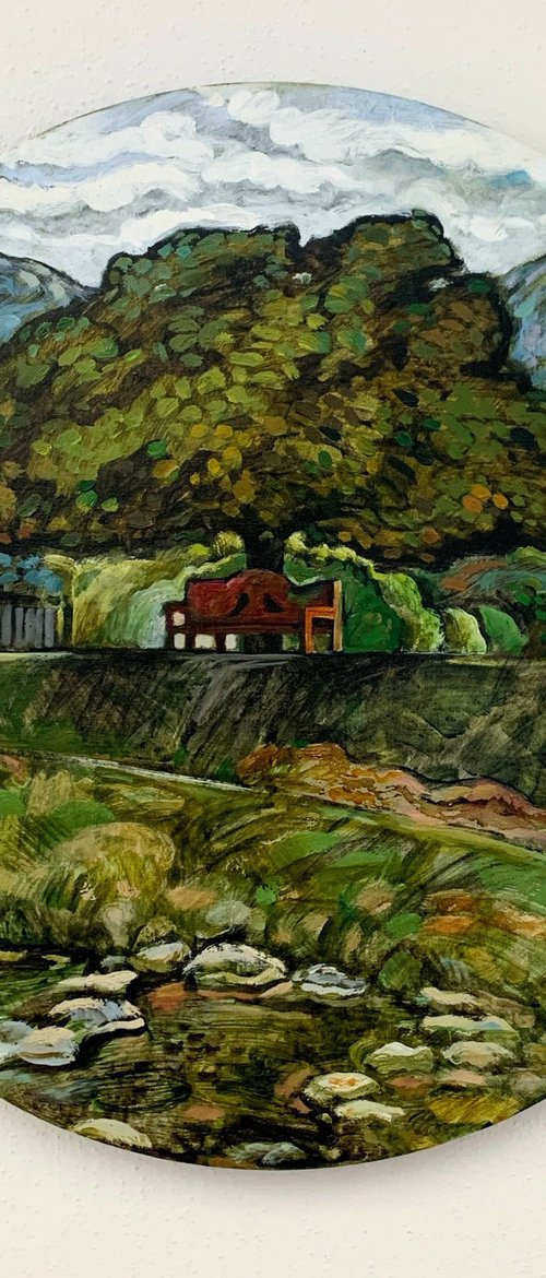 Bench under a tree by Natalia Matveeva