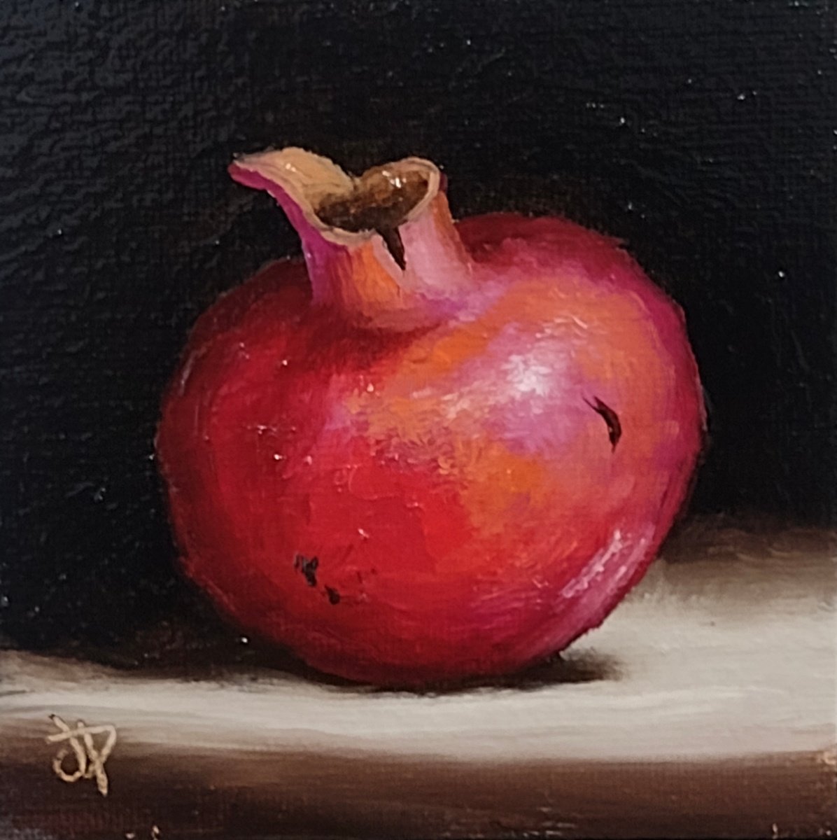 Little Pomegranate still life by Jane Palmer Art
