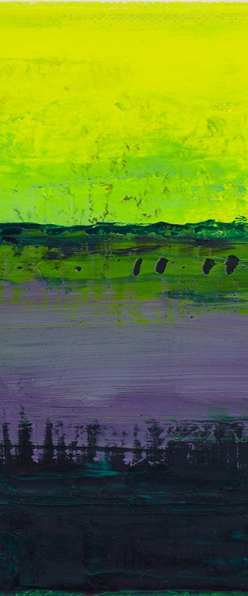 Yellow Purple Green Horizon by Simon Findlay