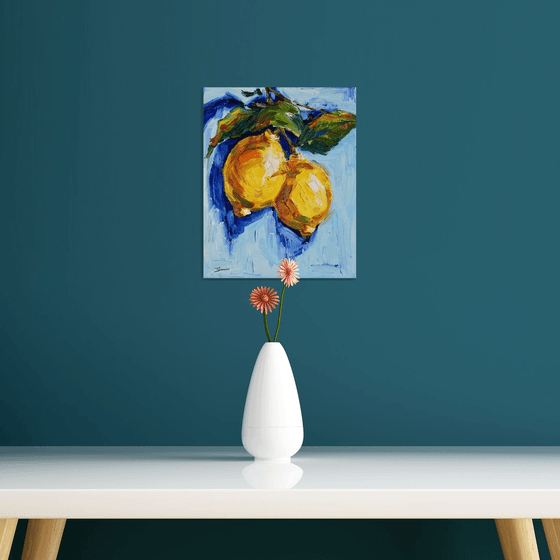 Yellow on Blue