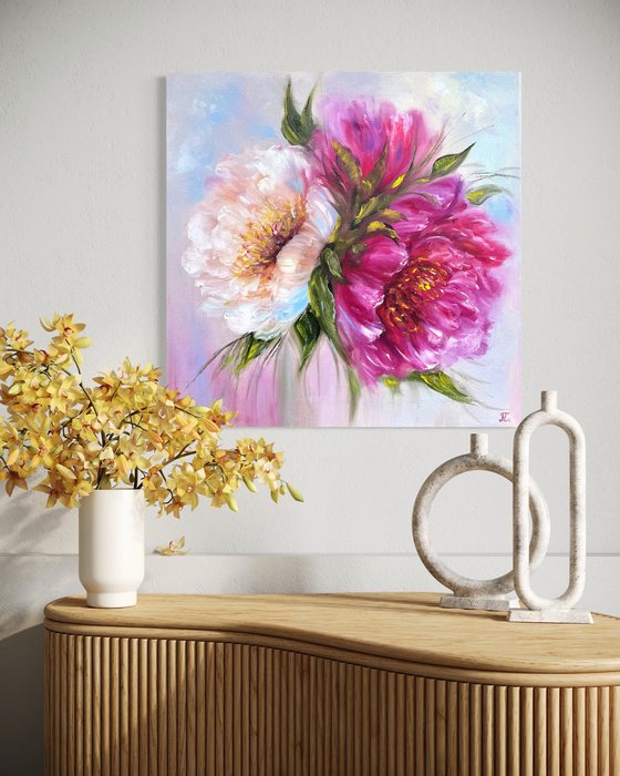 Magic peonies series - With Love