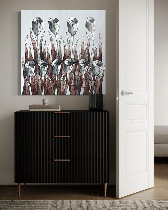 CRYSTAL BLUE FLOWERS