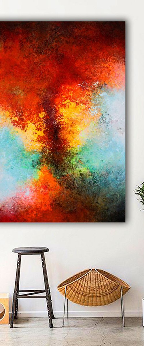 150x100cm. / extra large painting / Alex Senchenko © 2019 / Delighted by Alex Senchenko
