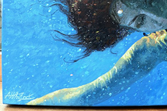 The Dreamer - Swimming, Underwater Painting