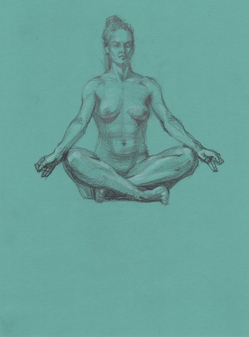 Nude yoga body by Samira Yanushkova