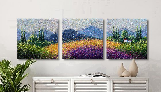 A Valley of Endless Light - triptych