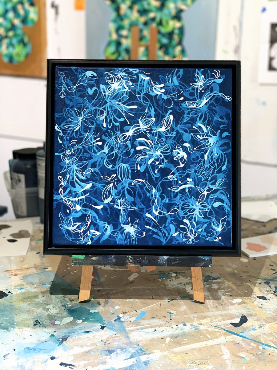 Petite Blue Chiffon No.4 by Sara Richardson Artist