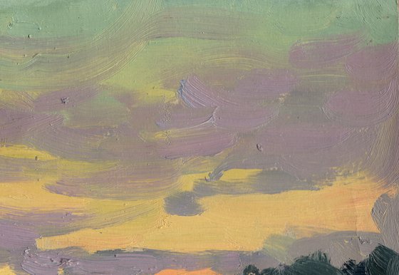 Sunset in Veliky Ustyug