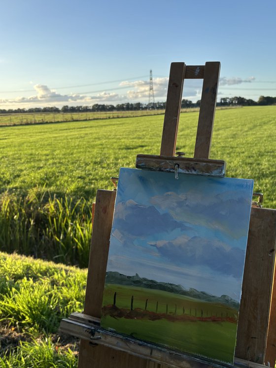 Clouds over the field