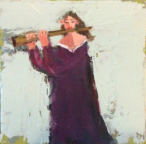 GIRL WITH FLUTE by Roma Mountjoy