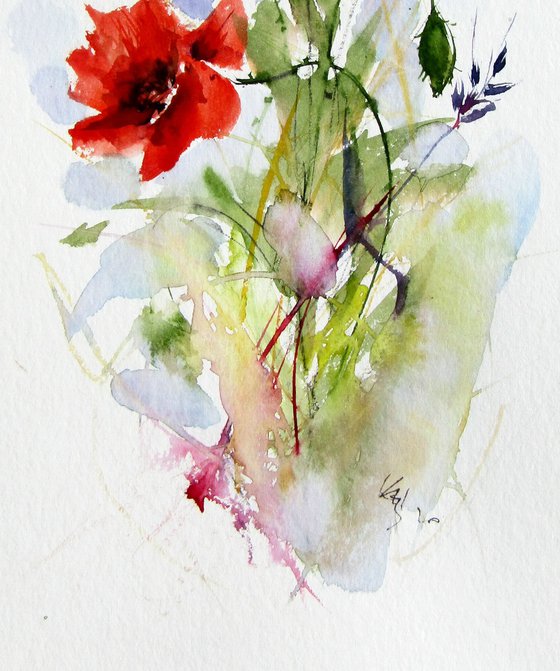 Playful poppies V