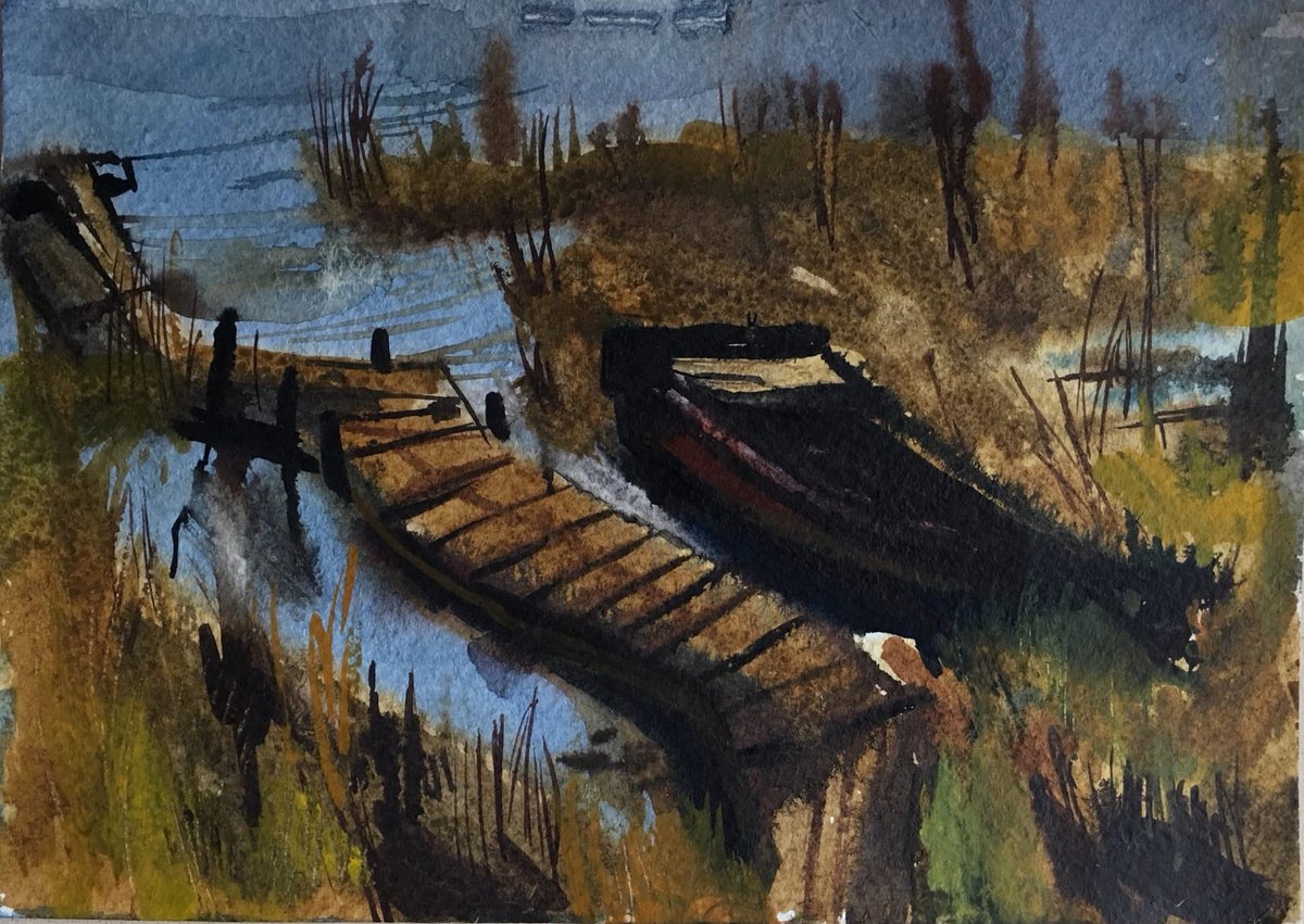 old boat by Elizaveta Baranova