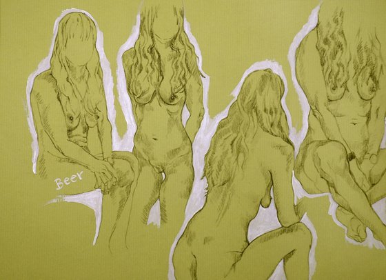 Bright negative space...figure studies #3