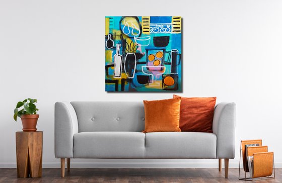 Still Life & Four Oranges