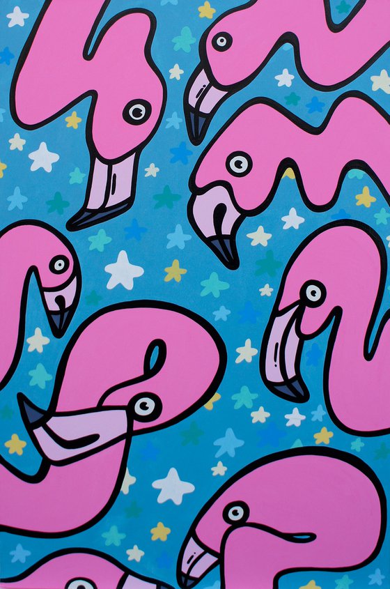 Flock Of Flamingos