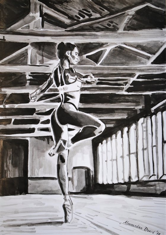 Contemporary dancer / 42 x 29.7 cm