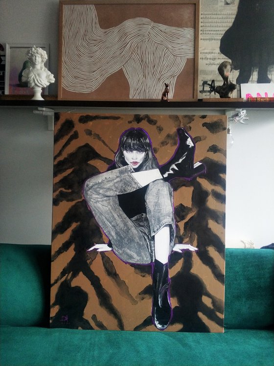 "Tiger print" Painting by Anastasia Balabina