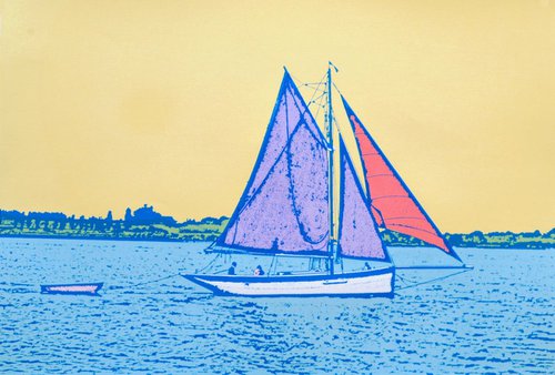 Summer Sailing - A1 by Talia Russell