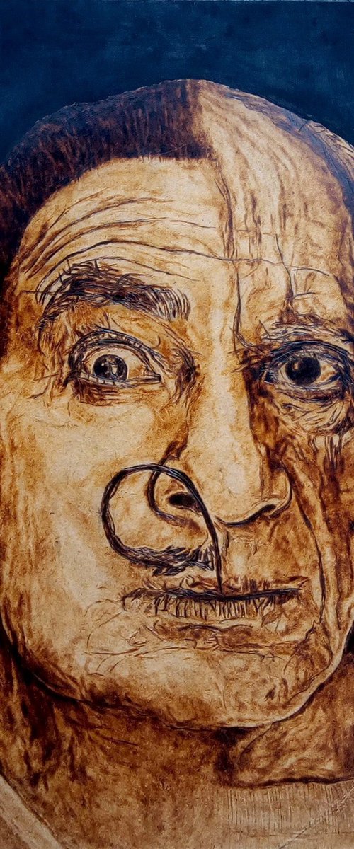 Duality (Dali / Picasso) by MILIS Pyrography