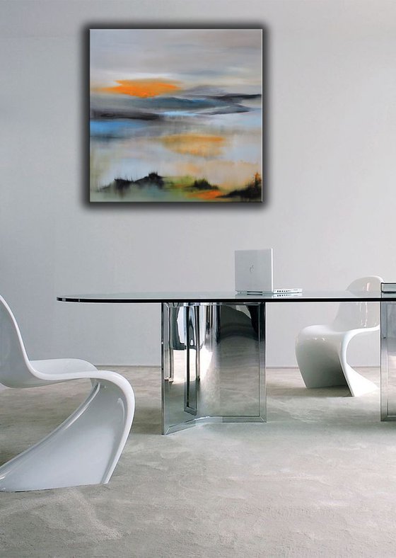 Sentiments for Evening., 36" x 36".