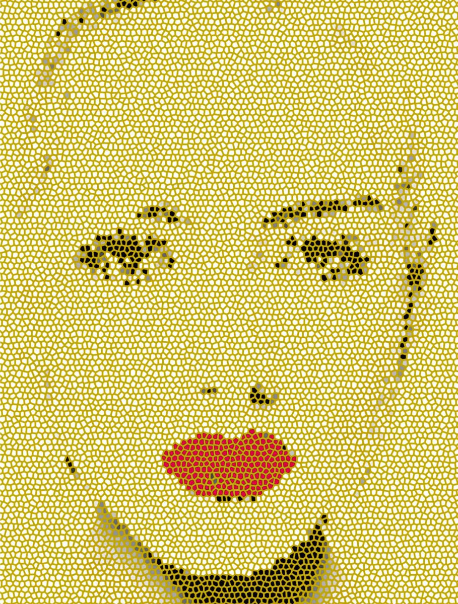Red lips in Yellow by Alex Solodov