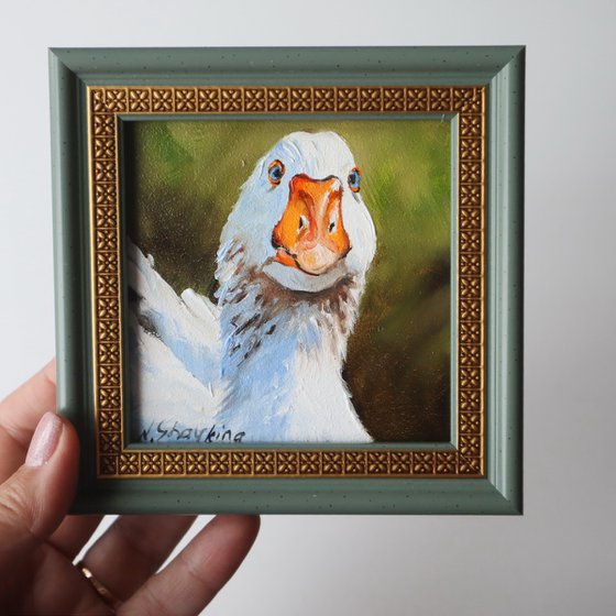 Goose, Miniature Painting