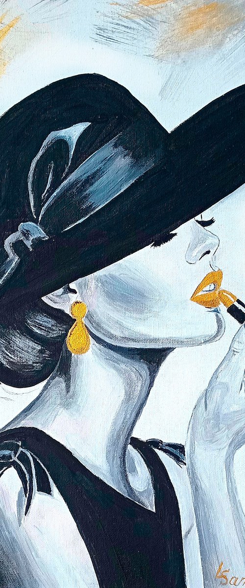 A moment in front of a mirror by Liubov Samoilova