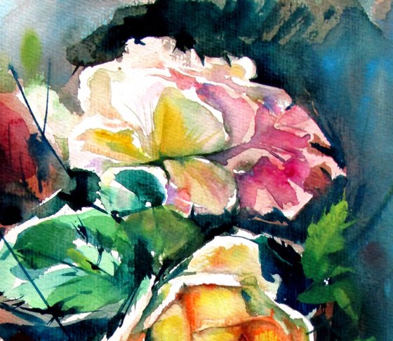 Still life with roses