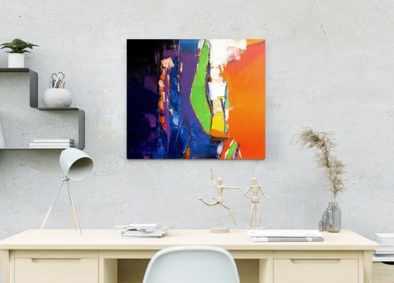 70x60cm | 23.5x31.5″ Abstract landscape painting Modern art