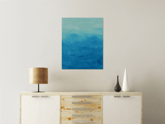 Soothing Blue - Modern Color Field Abstract