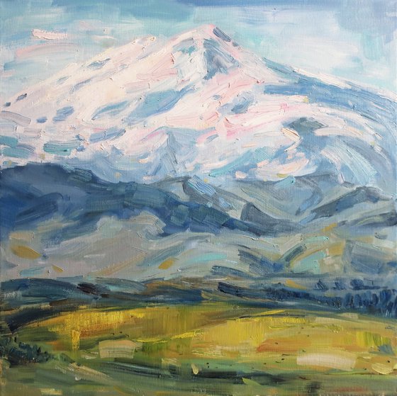 Oil painting Landscape Mountains