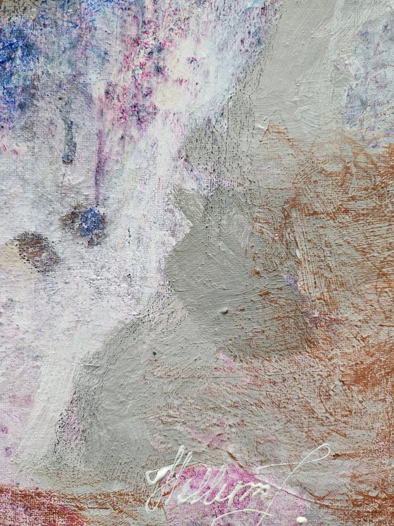 Afterimage. abstract painting, framed