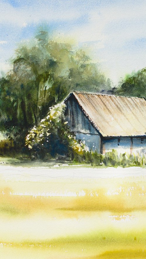 Calmness (diptych) by Eve Mazur