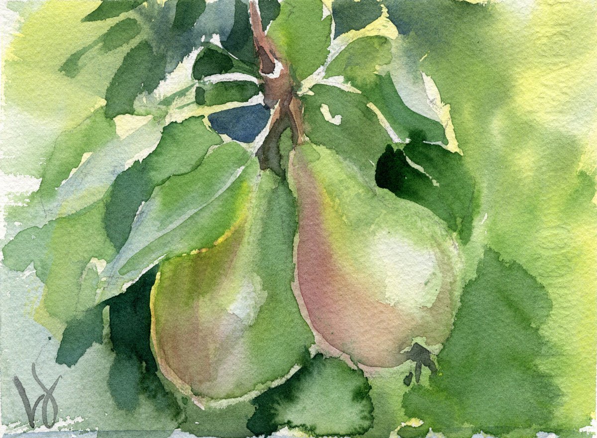 Pears in the tree by SVITLANA LAGUTINA