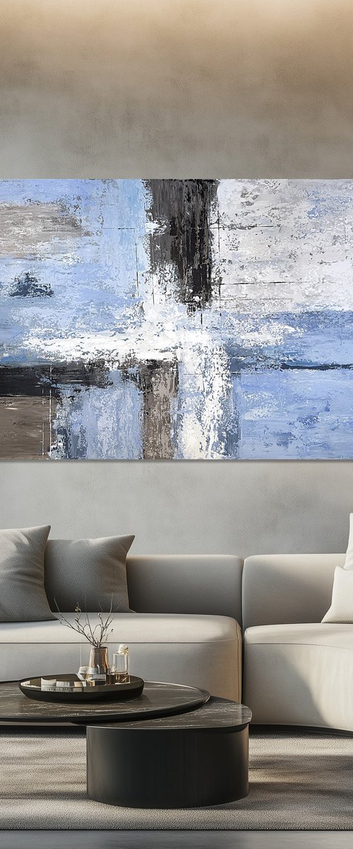 Still Point of Light. cool blue textures by Tatiana Malinovscaia