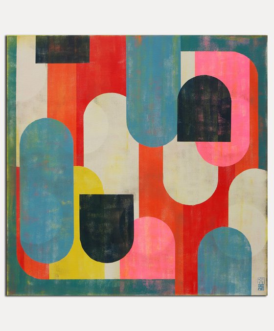 Traffic Full Color Pink Square
