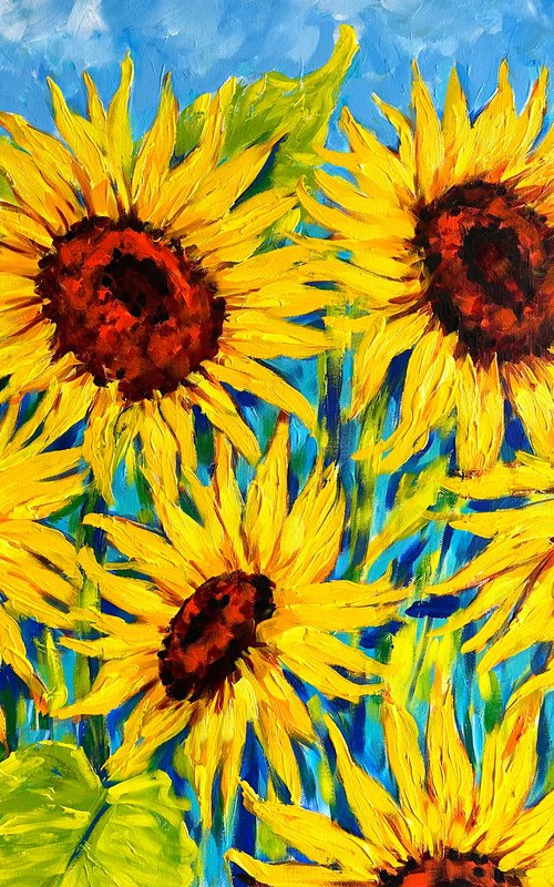 Sunflowers by Irina Redine