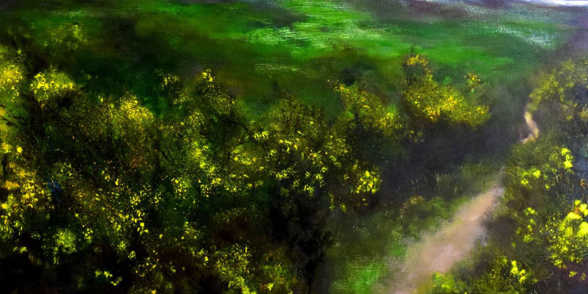 Art of the Day: "Moonlight over the Sugar Loaf - Ireland, 2014" by John O'Grady