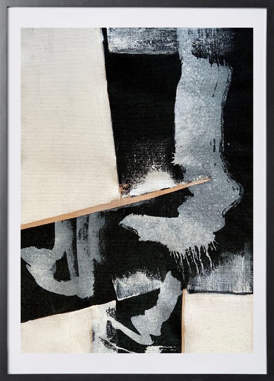 Abstraction No. 7321 -2 black & white