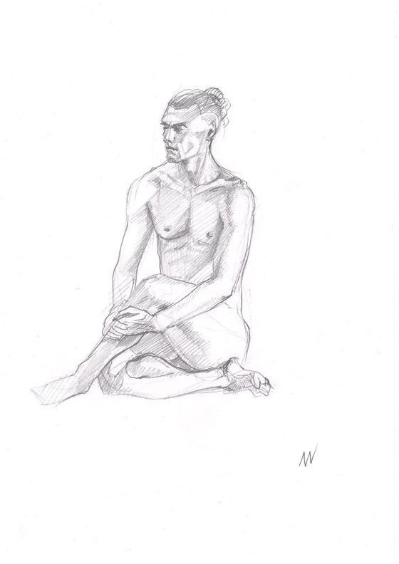 Sketch of Human body. Man.43