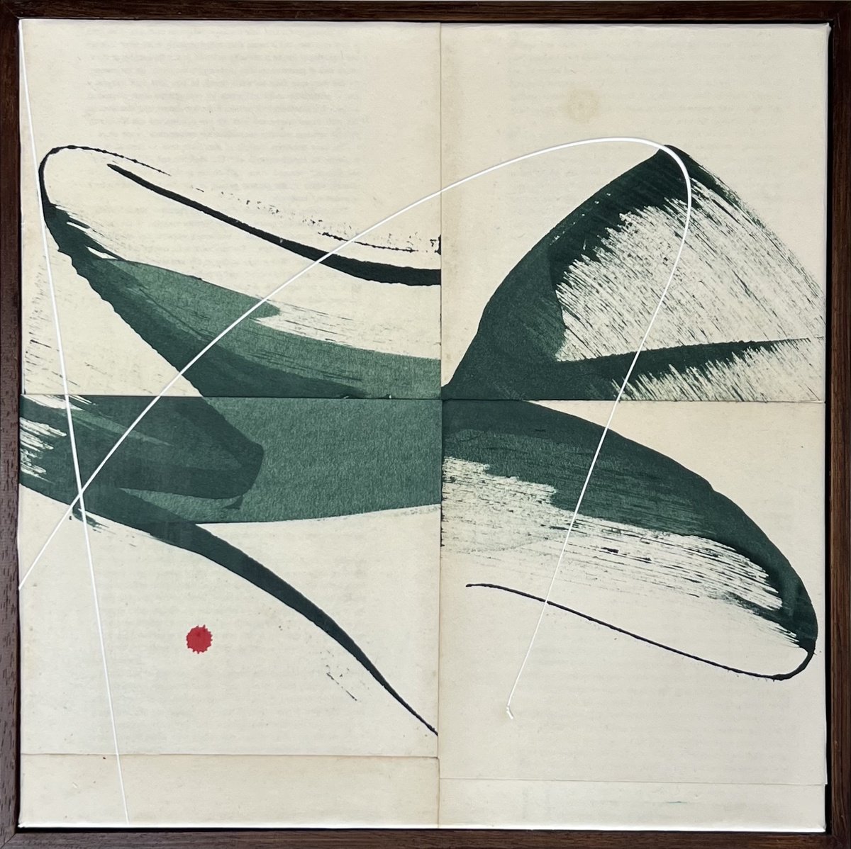 Hokusai Green 20 By Jane Skingley, 17 X 17, Artwork For Sale On Artfinder