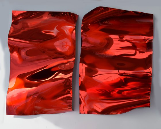 Scattered leaves In Red