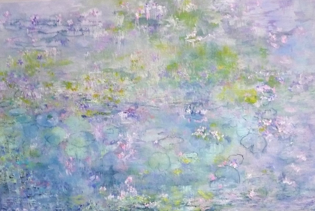 Pale Blue Waterlilies 2025 by Lesley Blackburn