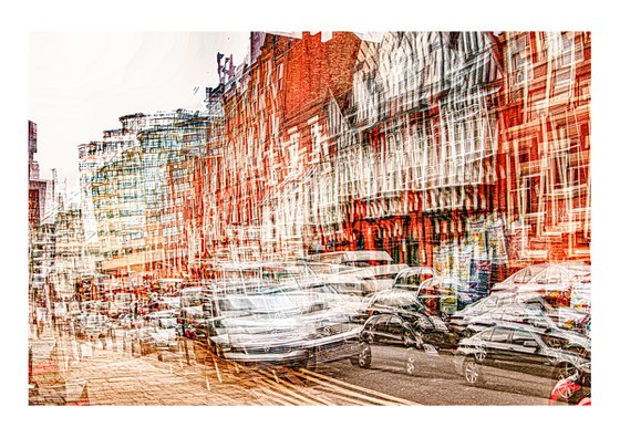 Inner City Streets 3. Abstract street scene. Limited Edition Photography Print #1/15