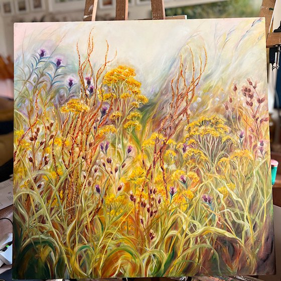 Meliorism- wild Flower Meadow painting