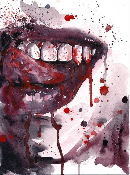 Vampy Lips by Doriana Popa