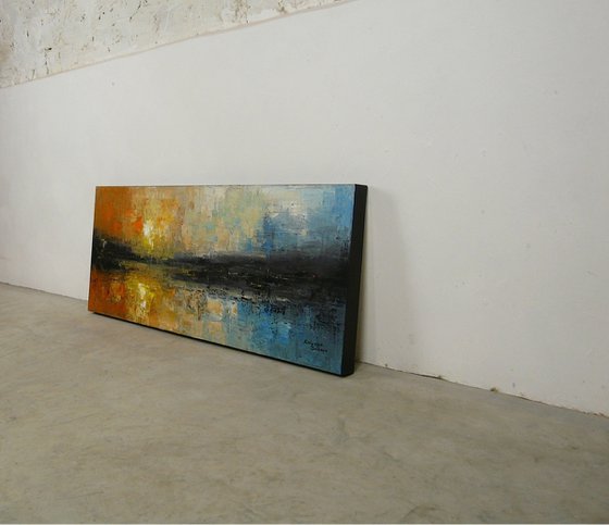 Unusual Shore  (Panoramic Seascape, 100x40cm)