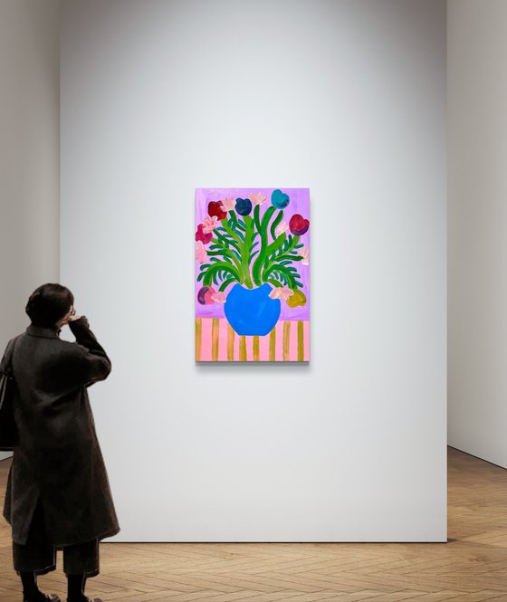 Tulips and petunias